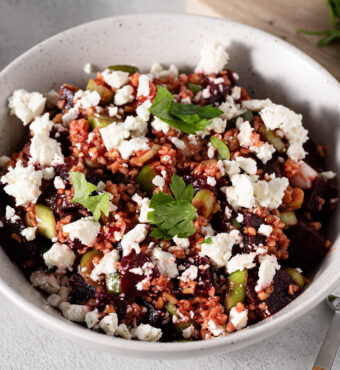 Bulgursalat mit Rote Beete