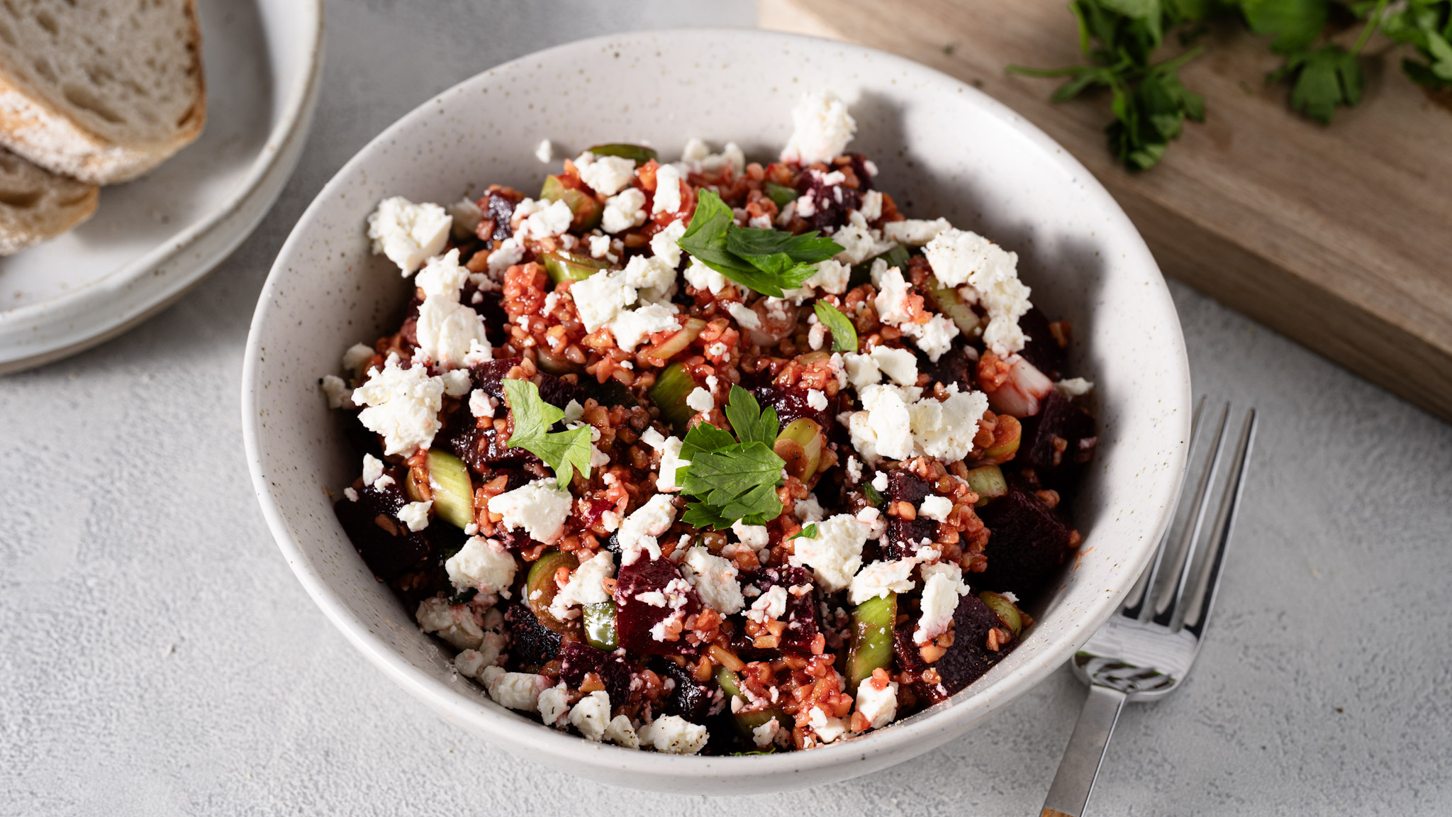 Bulgursalat mit Rote Beete