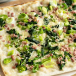 Flammkuchen mit Lauch
