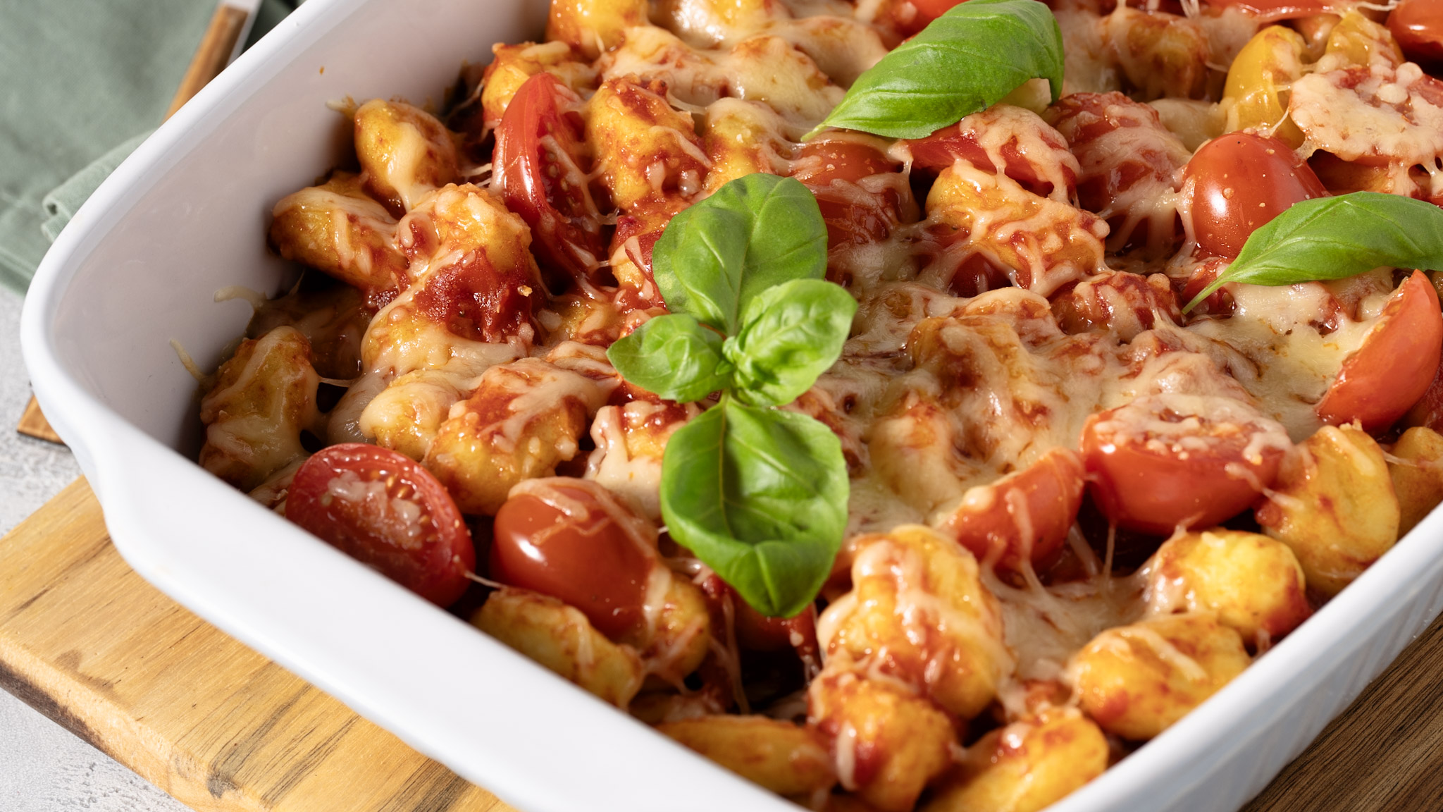 Gnocchi-Auflauf mit Tomaten und Käse