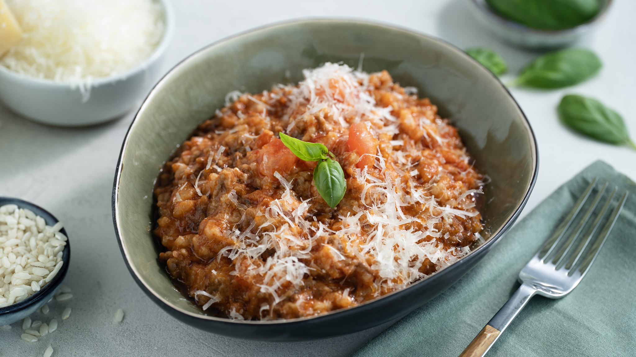 Risotto mit Hackfleisch