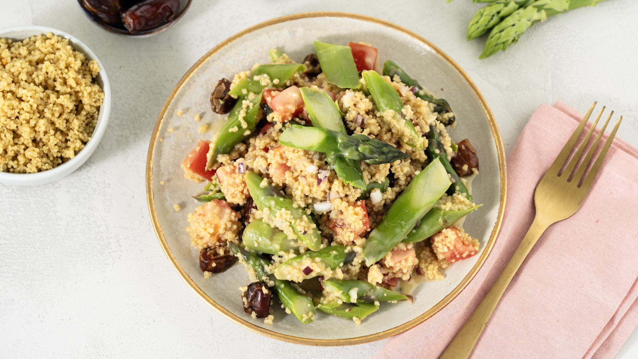 Spargel Couscous Salat